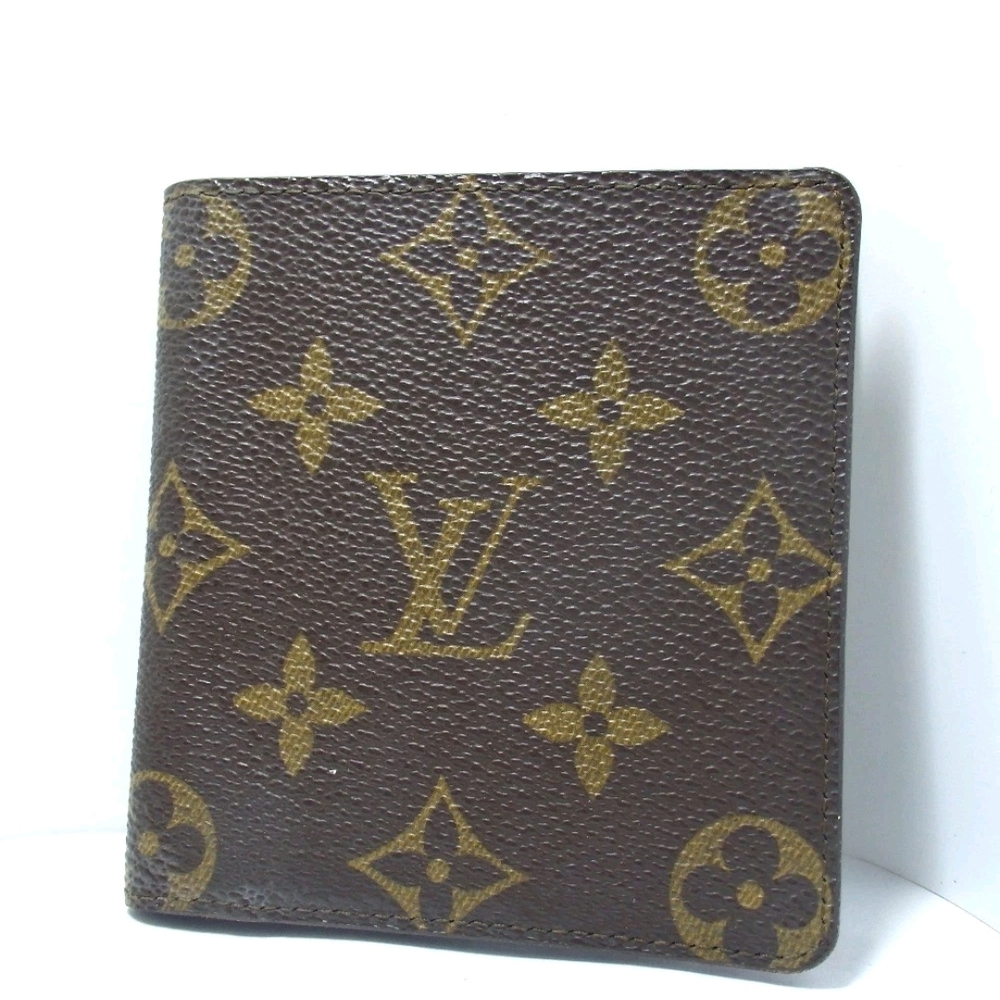 Louis Vuitton Monogram Porte-Bie Carte Bleu Leather Card Case